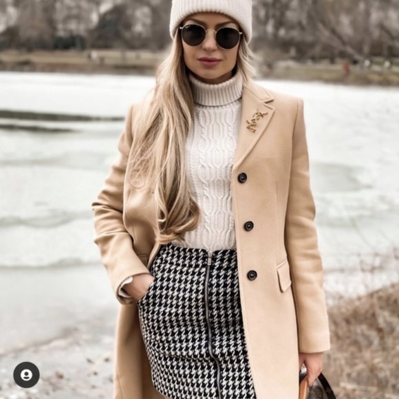 Zara Manteco Wool Blend Coat - Picture 5 of 11